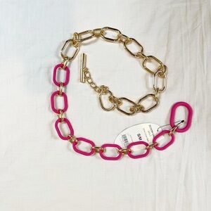 Gold and Pink Link Belt New With Tags S/M